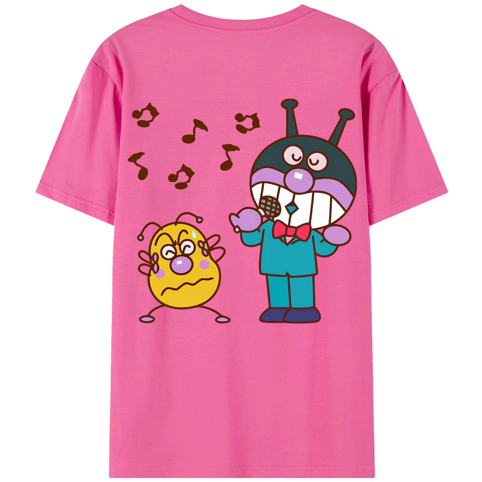 （画像用） アンパンマン Anpanman レディース半袖Tシャツ(バックプリント)